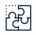 Pictogramme représentant un puzzle pour montrer la possibilité d'ajout de fonctionnalité